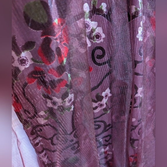 Colette Mon Cheri Burgundy Formal Tulle Velvet Dress 12 - Picture 6 of 7